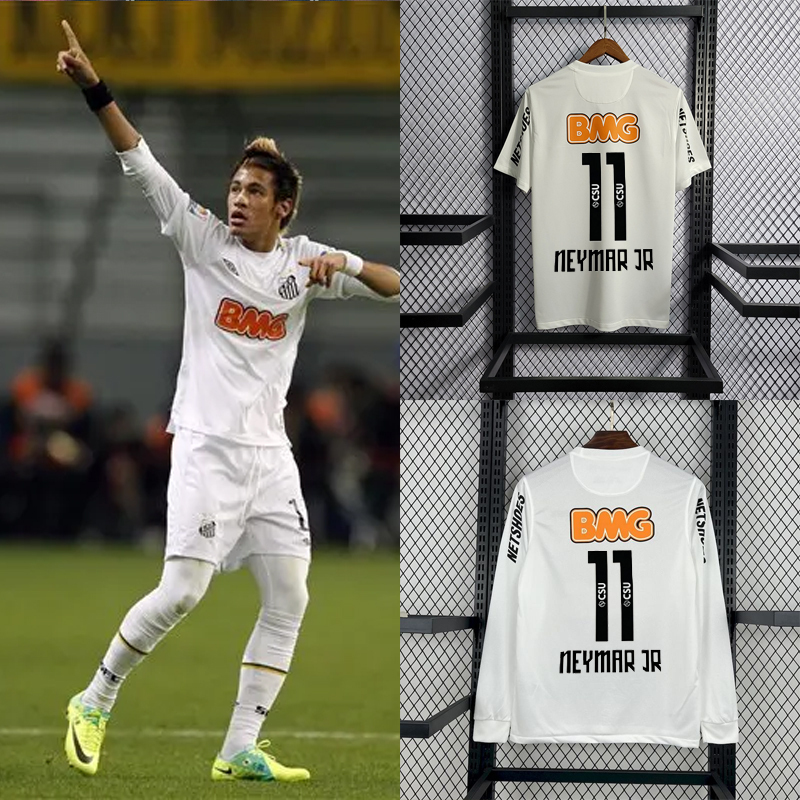 Retro 2011-12 Santos home Retro Football jersey