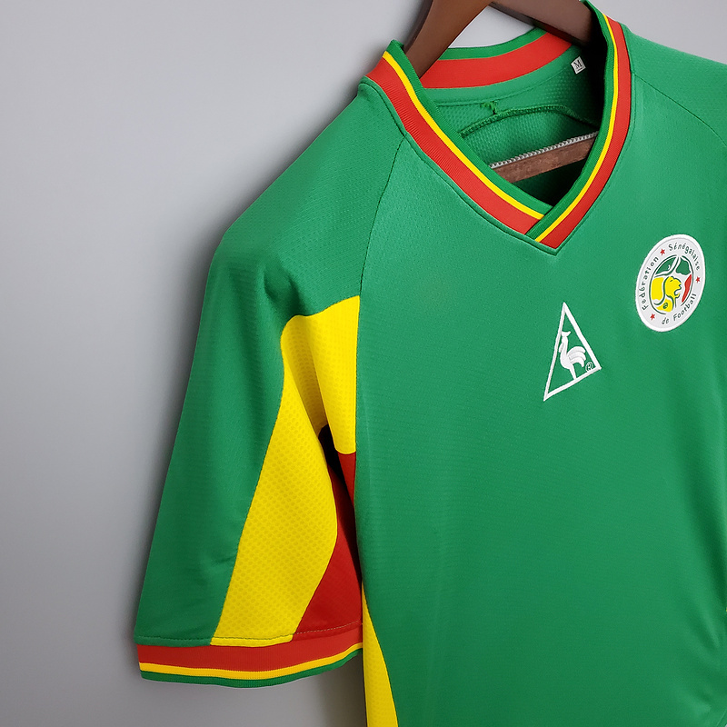 Retro 2002 Senegal Retro green Football jersey