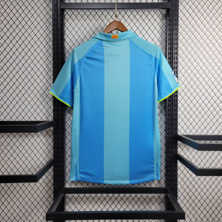 Retro 2007-08 Barcelona away Retro MESSI RONALDINHO ETO'O XAVI A.INISTA HENRY Football jersey