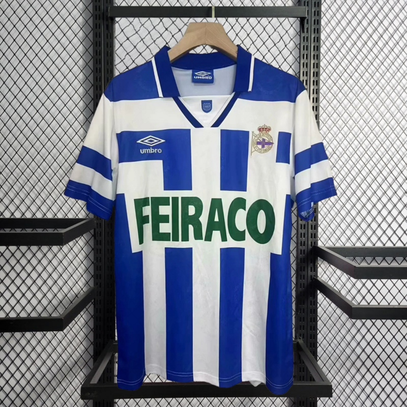 Retro 1994-95 Deportivo La Coruna Home retro Football jersey
