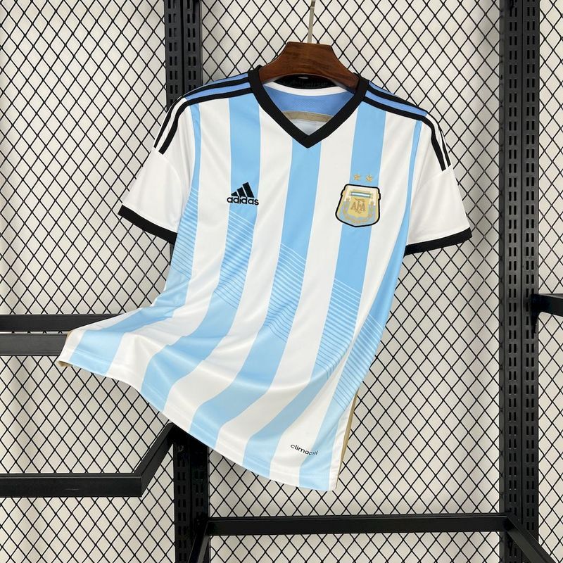 Retro 2014 Argentina Home Retro Football jersey