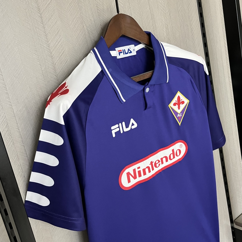 Retro 1998-99 Fiorentina Home retro Football jersey