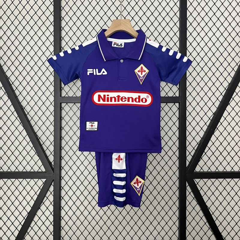 Retro kids 1998-99 kids Fiorentina home Retro football jersey