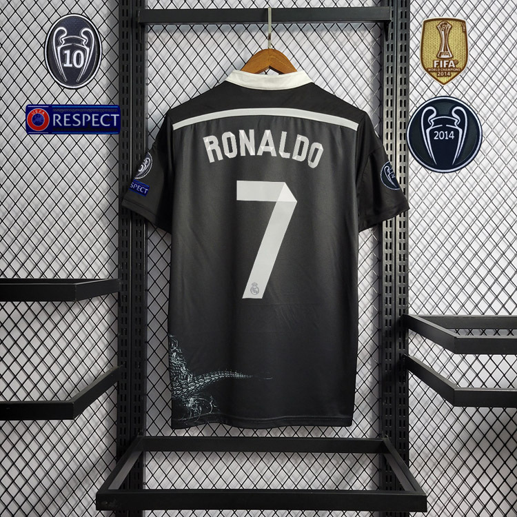 Retro 2014-15 Real Madrid Third Away Retro RONALDO Benzema Bale Sergio Ramos Alonso Di Maria Modric Football jersey
