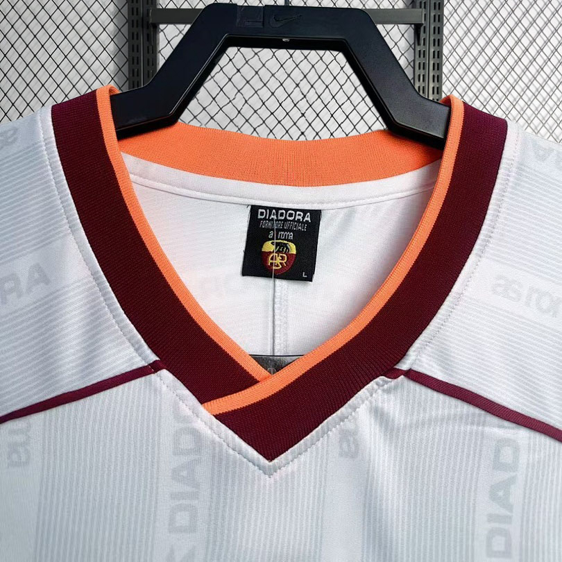 Retro 1999-00 AS Roma away retro football jersey