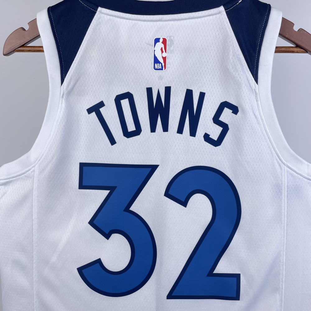 2023 NBA Minnesota Timberwolves 32 Towns Basketball Jersey