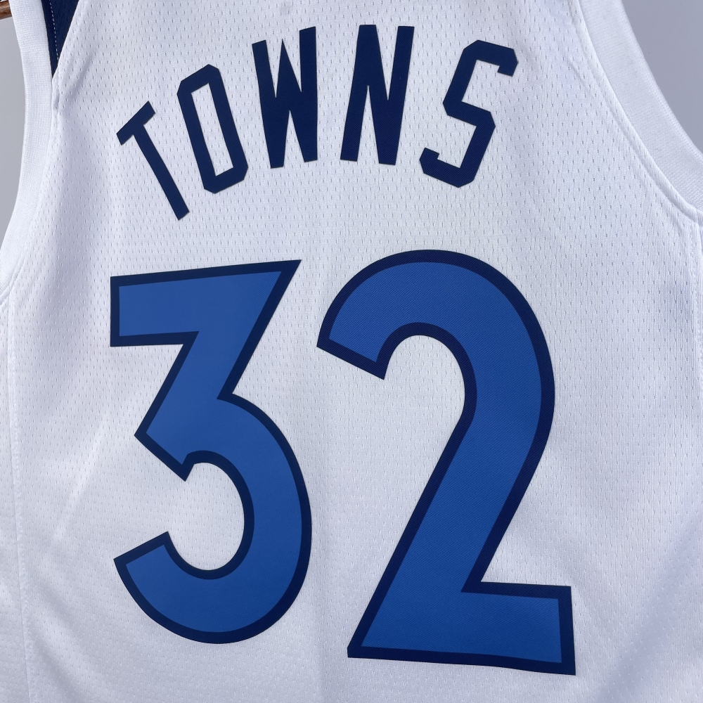 2023 NBA Minnesota Timberwolves 32 Towns Basketball Jersey