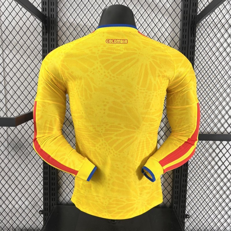 Player 2026 Colombia Home Long sleeves Football jersey