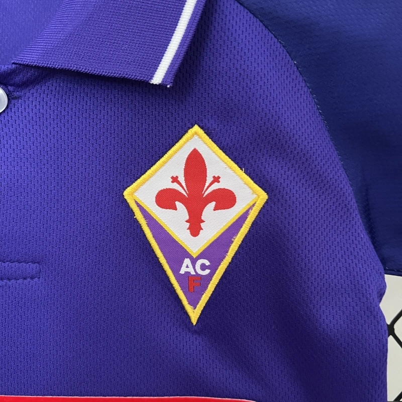 Retro kids 1998-99 kids Fiorentina home Retro football jersey
