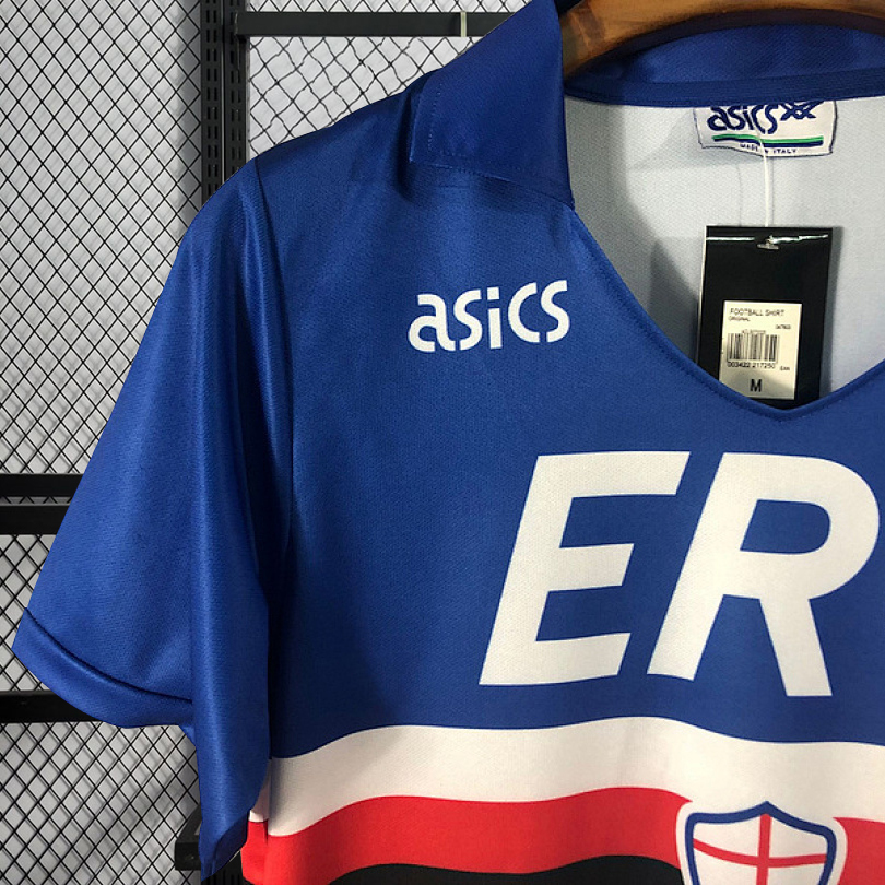 Retro 1990-91 Sampdoria Home Retro Football jersey