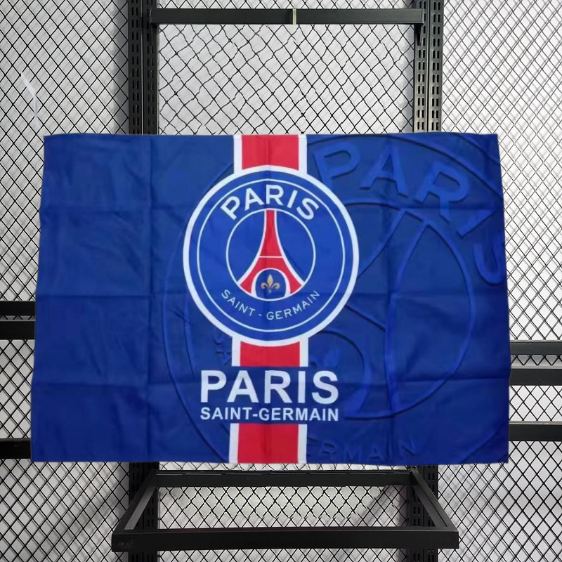 Louishop World Football Club Soccer Team Flag FC Banner for Wall Patio Lawn 60*90 CM Arsenal PSG AC Milan Dortmund Bayern Munchen Real Madrid Juventus Inter Milan Barcelona Liverpool Chelsea Manchester United Tottenham Manchester City Atletico Madrid