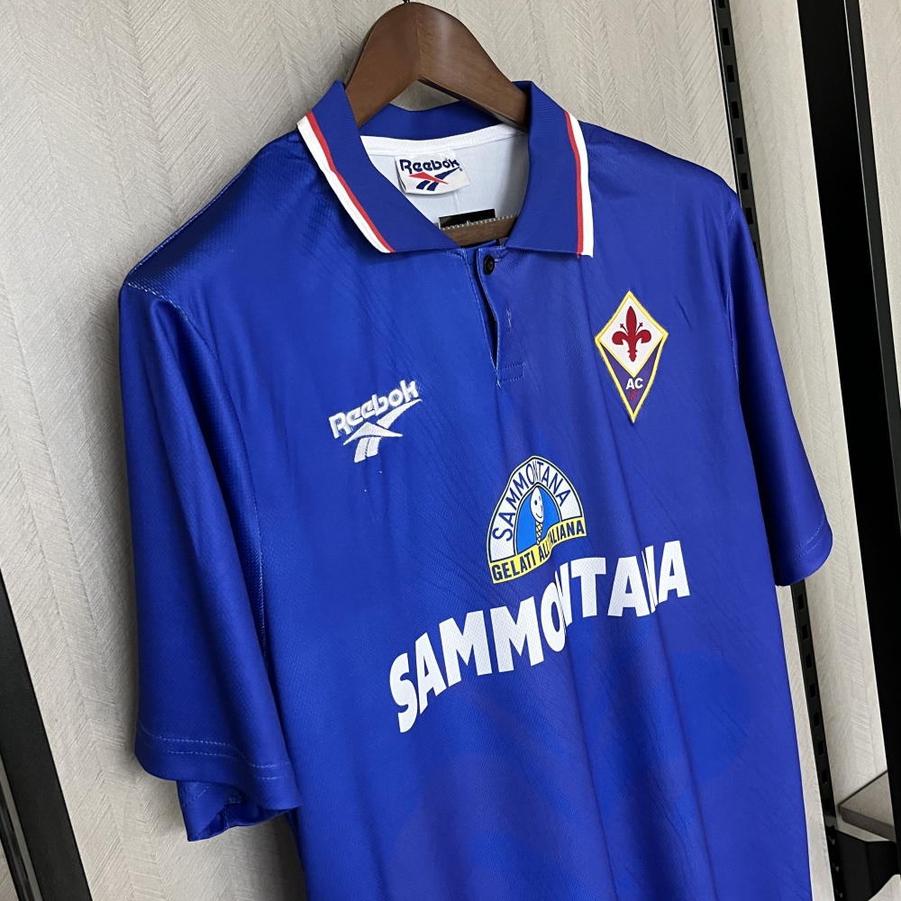 Retro 1995-96 Fiorentina Home retro Football jersey