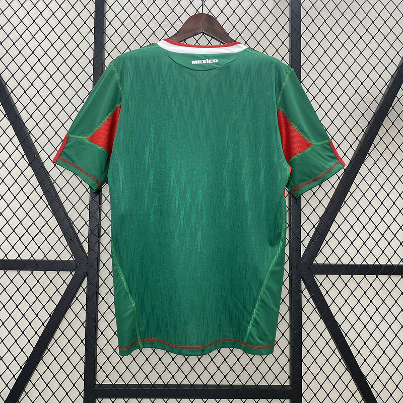 retro 2010 Mexico home retro football jersey