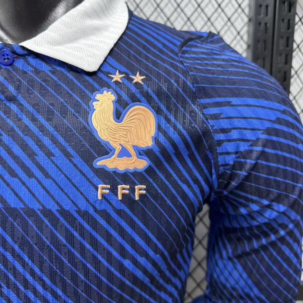 Player 2026 France Home Long-Sleeve Football Jersey