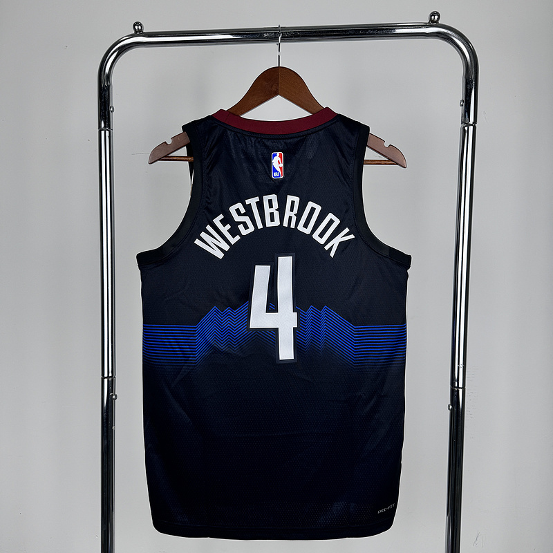 2024 NBA Denver Nuggets 4 WESTBROOK) Basketball Jersey