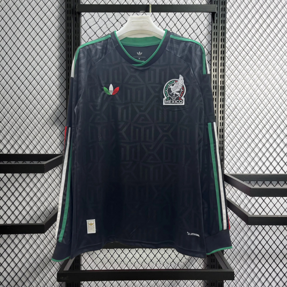2026 Mexico Away black Long sleeves Football jersey