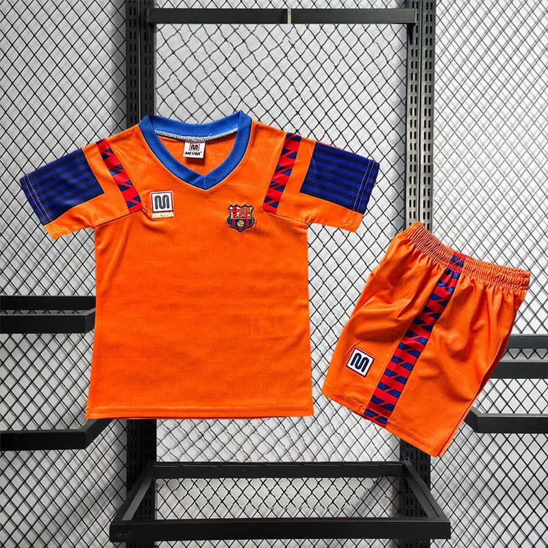 Retro Kids 1991-92 Kids Barcelona Aawy Retro Football jersey