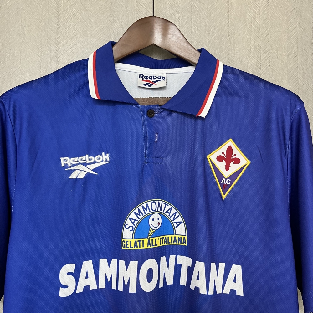Retro 1995-96 Fiorentina Home retro Football jersey
