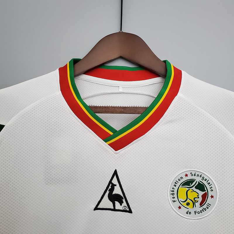 Retro 2002 Senegal Retro white Football jersey