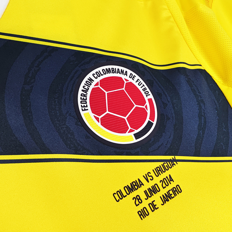 Retro 2014 Colombia home Retro football jersey