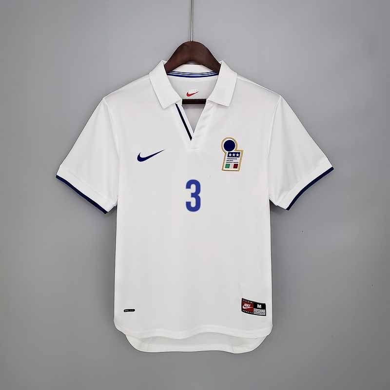 Retro 1998 Italy away Retro VIERI MALDINI BAGGIO DEL PIERO PESSOTTO  Football jersey