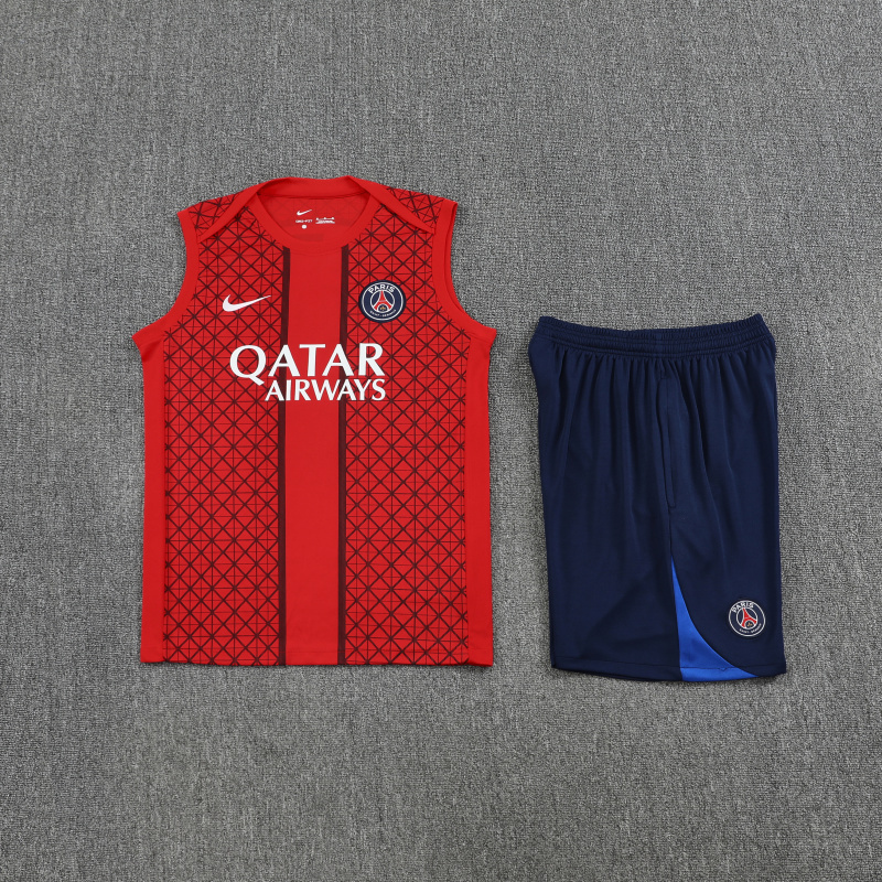 2025-26 season PSG Sleeveless Vest Training Wear suit