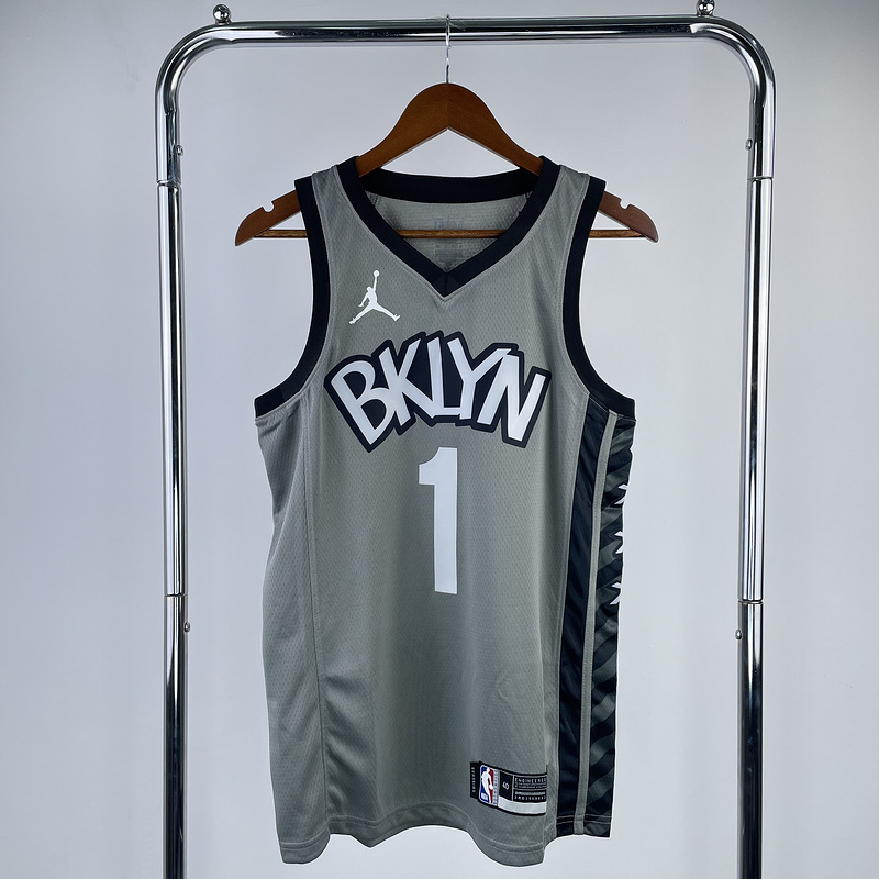 2022 NBA Brooklyn Nets (1 BRIDGES) Basketball Jersey