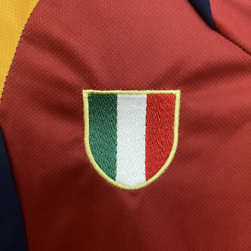 Retro KIDS 2001-02 KIDS AS Roma Home retro Football jersey