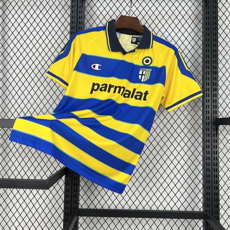 retro 1999-00 Parma Home retro football jersey