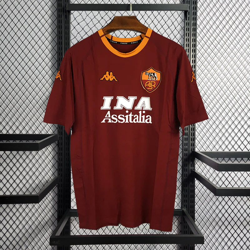 Retro 2000-01 AS Roma Home retro Football jersey