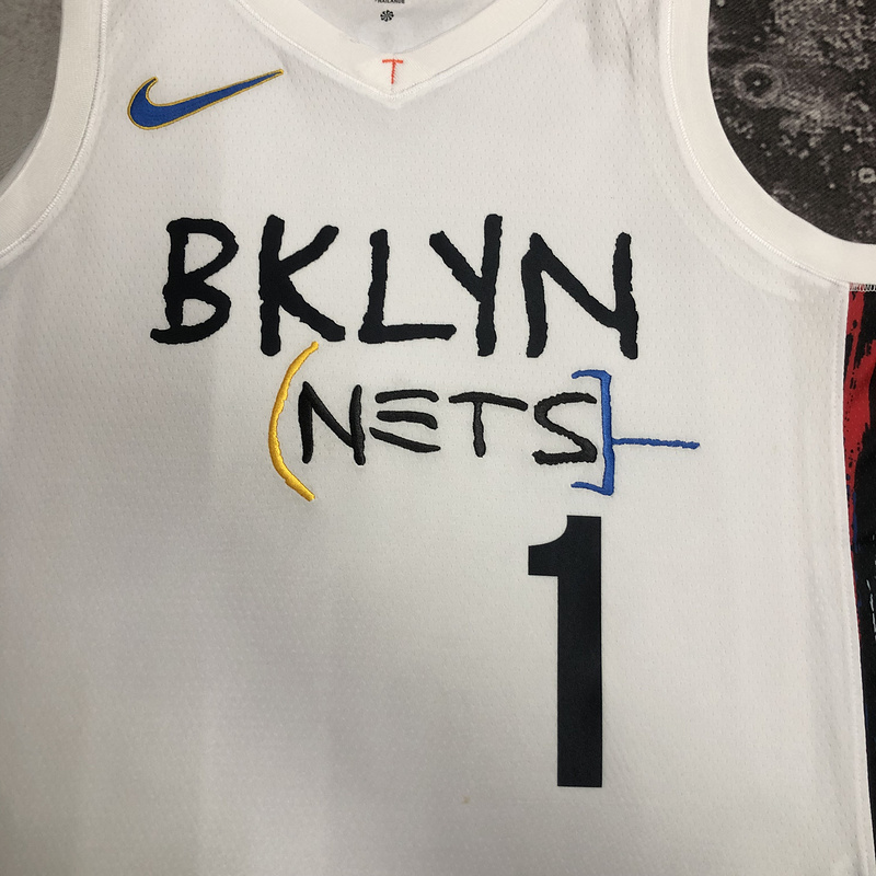 2023 NBA Brooklyn Nets (1 BRIDGES) Basketball Jersey