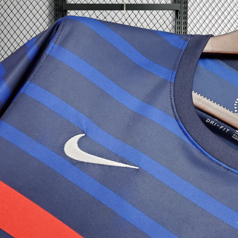 Retro 2020 France Home Retro Football jersey