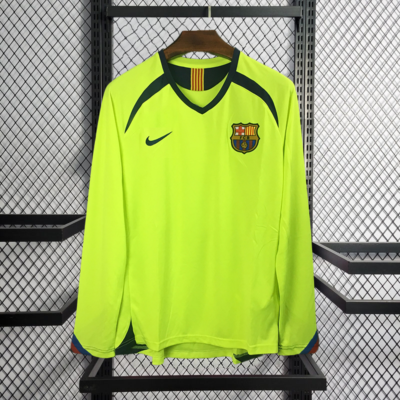 Retro 2005-06 FC Barcelona away Retro XAVI MESSI RONALDINHO Football jersey