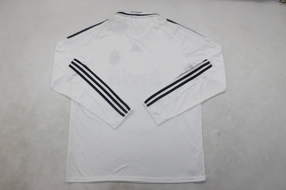 Retro madrid 2008-09 home long sleeve  Football jersey