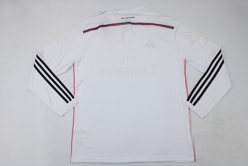 Retro real madrid 14-15 pink home long sleeve s-xxl