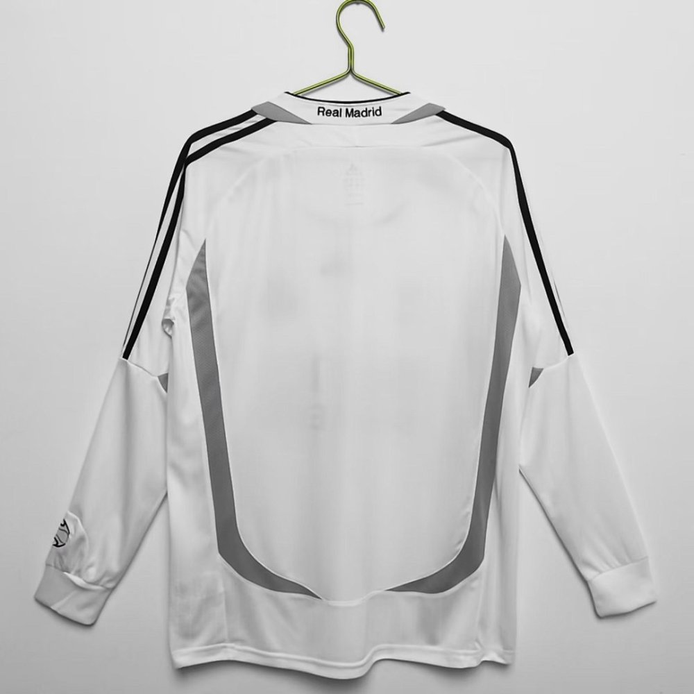 Retro Madrid 2006-07 home long sleeves Football jersey