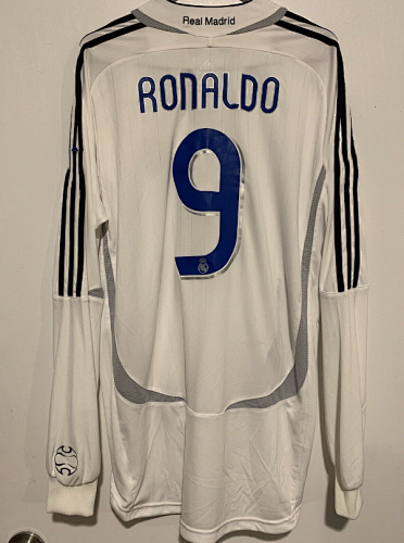 Retro Madrid 2006-07 home long sleeves Football jersey