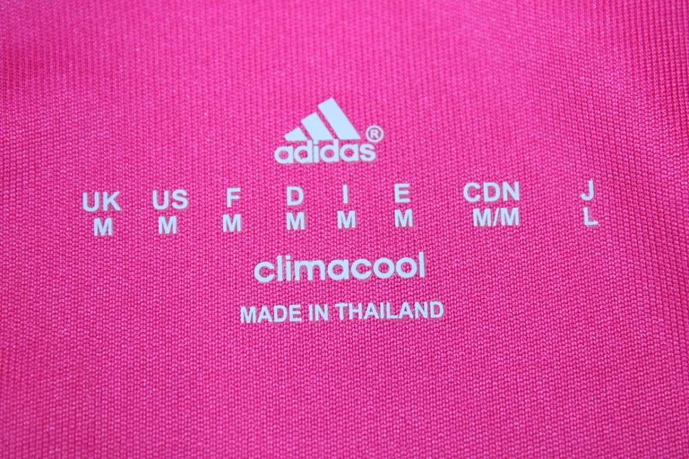Retro real madrid 14-15 pink away long sleeve s-xxl