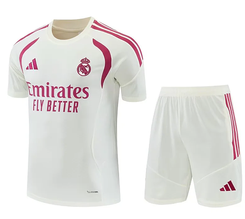 Real Madrid 2026-27  white with pink training kit  S-XXL