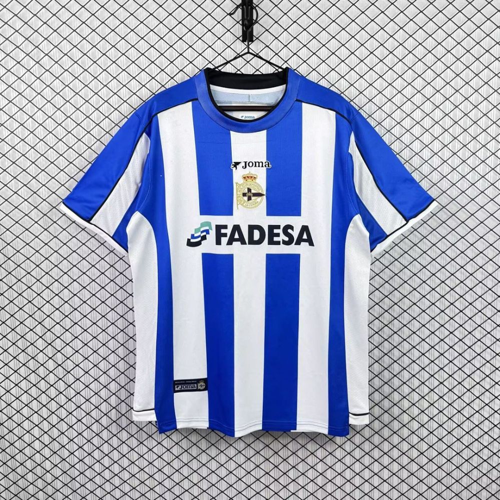 Retro 2002/03 Deportivo La Coruna Home retro Football jersey