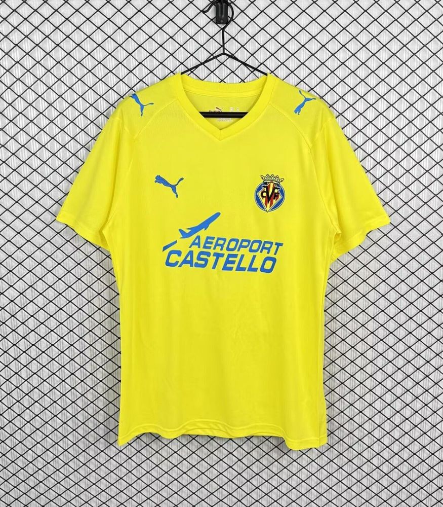 Retro 2008/09 Villarreal home Football jersey
