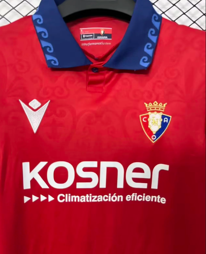 Osasuna 2026/27 home soccer jersey size S-4XL