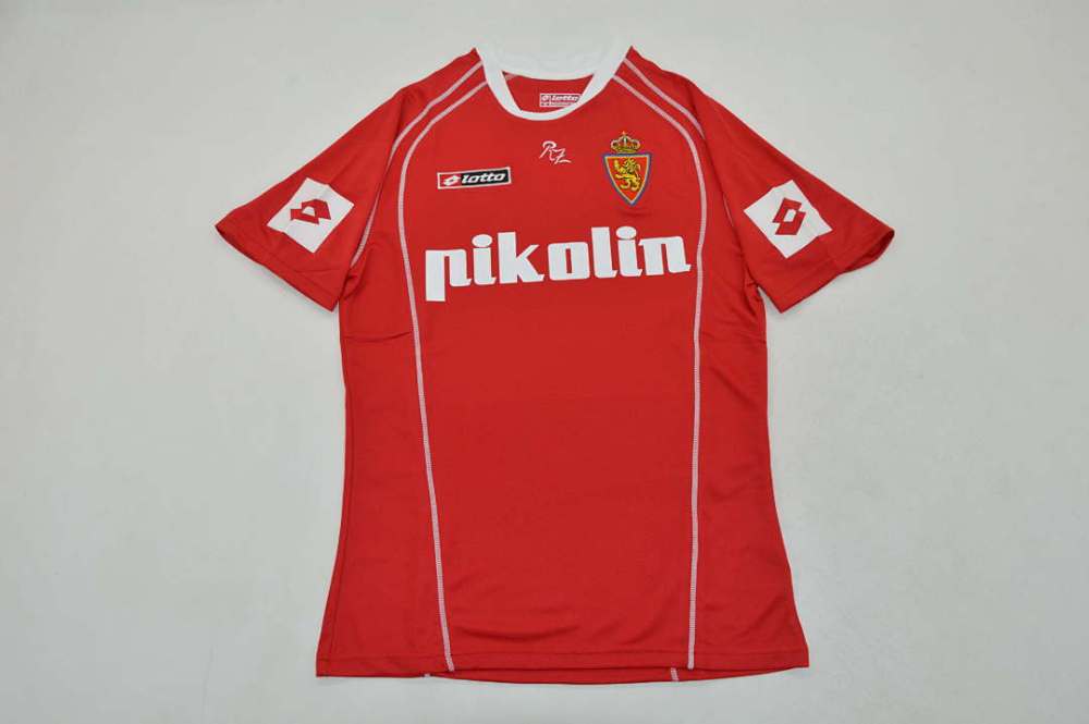Retro 2004-05  Real Zaragoza red away  soccer jersey size S-2XL