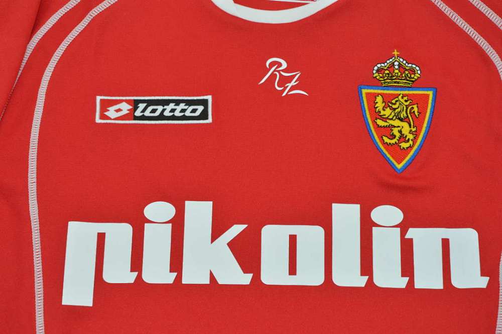 Retro 2004-05  Real Zaragoza red away  soccer jersey size S-2XL