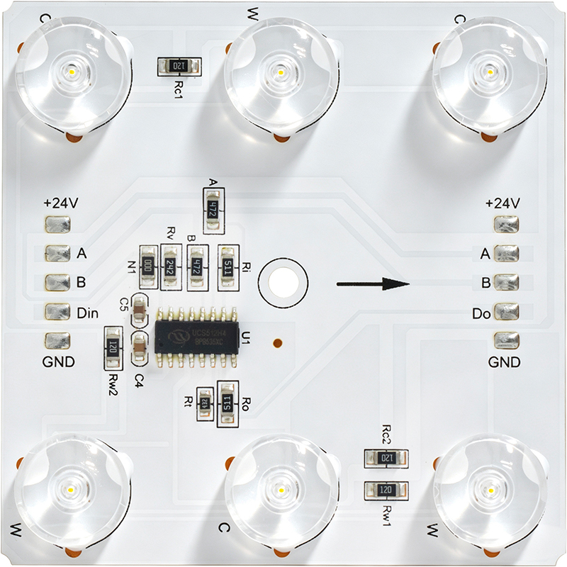 DMX512 6 LEDS CCT LED Module,MY SHOP,DMX512 6 LEDS CCT LED Module