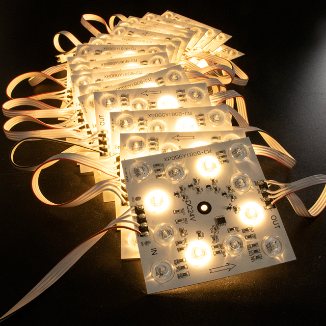 RGBCW SPI Diffused Reflection LED Pixel Module, GS8306D IC, DC24V 12LEDs 90x90mm, 3030+2835 RGB+CW LED Panel,MY SHOP,RGBCW SPI Diffused Reflection LED Pixel Module, GS8306D IC, DC24V 12LEDs 90x90mm, 3030+2835 RGB+CW LED Panel