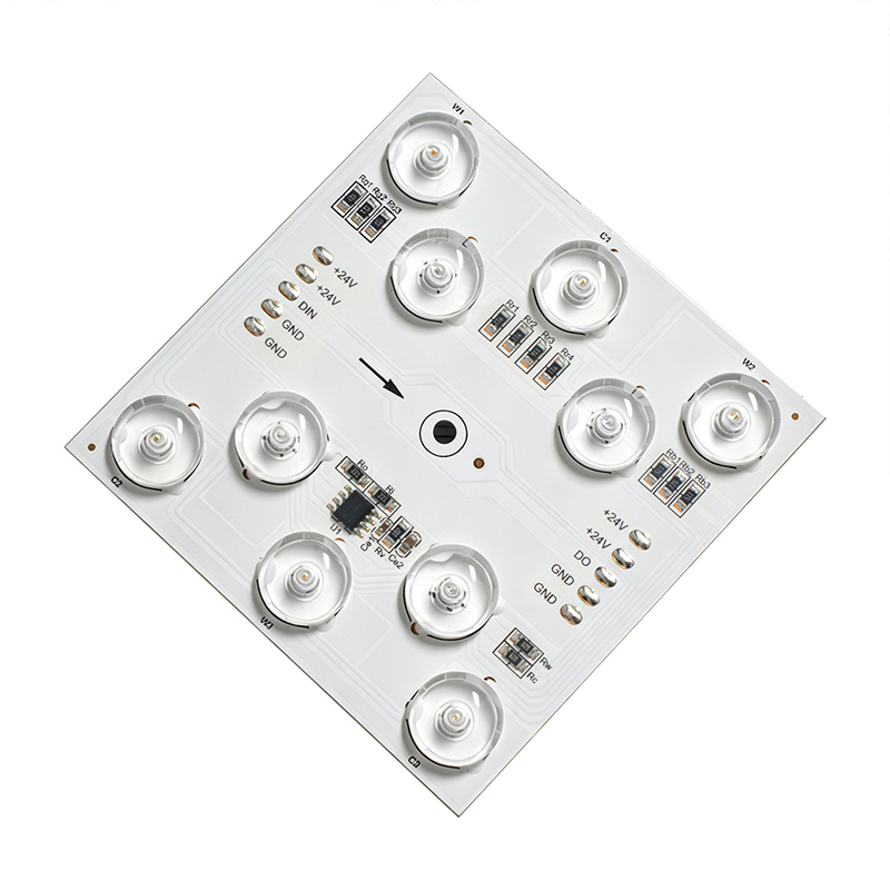 RGBCW Dream Color LED Pixel Module SM15155E Chip, DC24V 1Pixel 10LEDs Diffuse Reflecting Square Light,MY SHOP,RGBCW Dream Color LED Pixel Module SM15155E Chip, DC24V 1Pixel 10LEDs Diffuse Reflecting Square Light