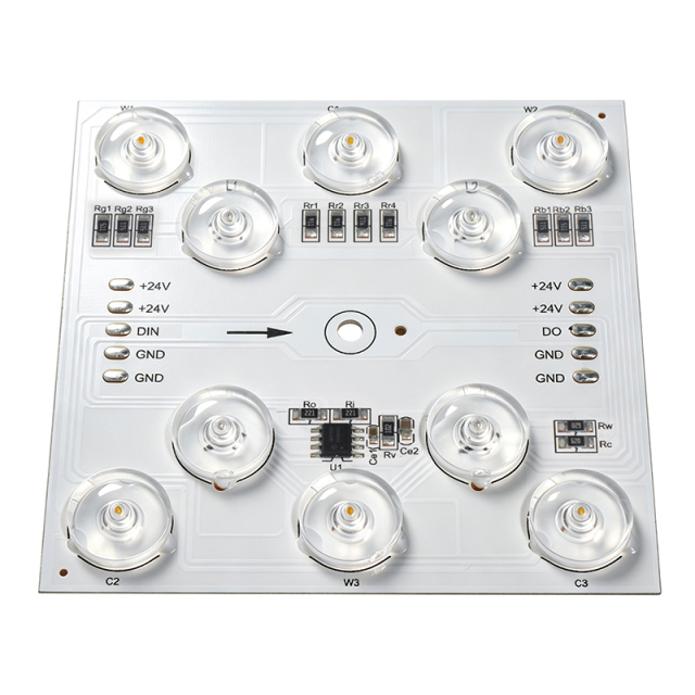 RGBCW Dream Color LED Pixel Module SM15155E Chip, DC24V 1Pixel 10LEDs Diffuse Reflecting Square Light,MY SHOP,RGBCW Dream Color LED Pixel Module SM15155E Chip, DC24V 1Pixel 10LEDs Diffuse Reflecting Square Light