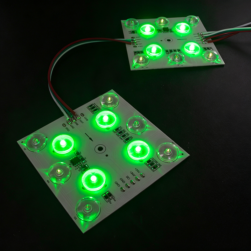 RGBCW Dream Color LED Pixel Module SM15155E Chip, DC24V 1Pixel 10LEDs Diffuse Reflecting Square Light,MY SHOP,RGBCW Dream Color LED Pixel Module SM15155E Chip, DC24V 1Pixel 10LEDs Diffuse Reflecting Square Light