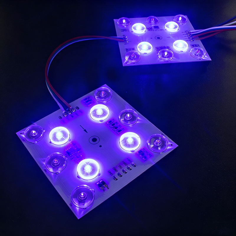 RGBCW Dream Color LED Pixel Module SM15155E Chip, DC24V 1Pixel 10LEDs Diffuse Reflecting Square Light,MY SHOP,RGBCW Dream Color LED Pixel Module SM15155E Chip, DC24V 1Pixel 10LEDs Diffuse Reflecting Square Light